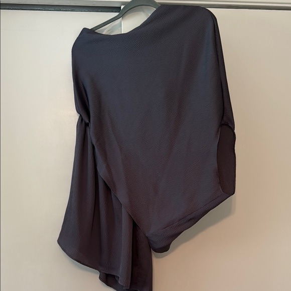 Elegant Dark Gray One Shoulder Dress - Picture 1 of 3